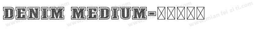 Denim Medium字体转换
